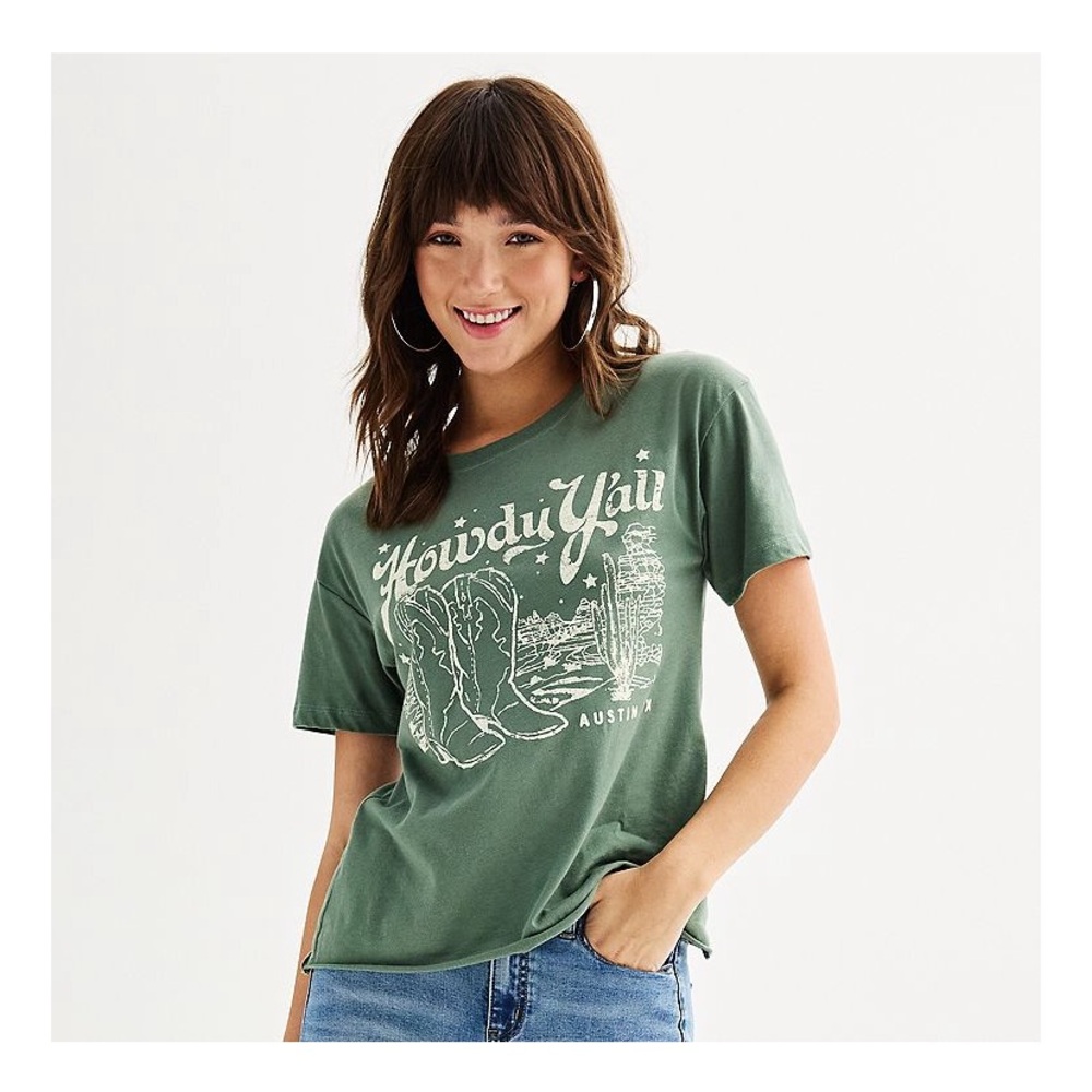 Kohl's Olive‎ Graphic Tee